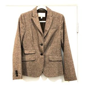 Banana Republic brown tweed blazer sz 4